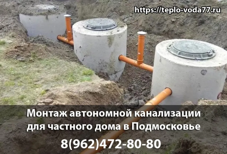 Монтаж автономной канализации в Москве под ключ быстро и недорого